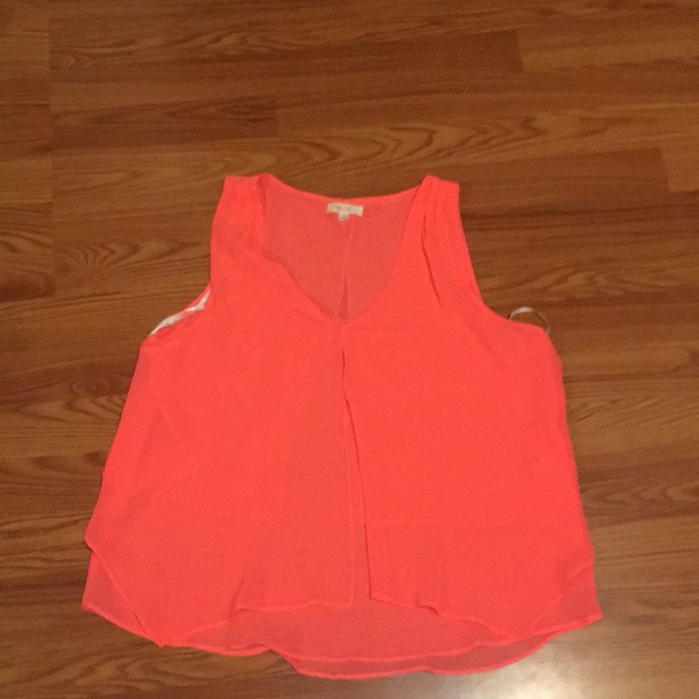 Coral tank top